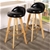 4x Levede Leather Swivel Bar Stool Kitchen Stool Dining Chair Barstools