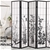 Levede 4 Panel Free Standing Foldable Room Divider Screen Floral Print