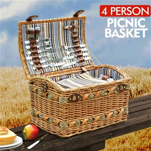 Wicker 4 Person Picnic Basket Baskets Se