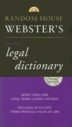 Random House Webster's Pocket Legal Dict