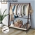 Levede Clothes Rack Folding Garment Portable Wooden Rail Stand Shelf
