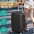 24" Cabin Luggage Suitcase Code Lock Hard Shell Travel Case Carry On Bag