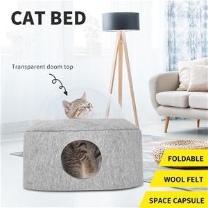 Cat Bed Pet Cave Soft Cushion Igloo Kitt