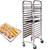 SOGA 2X Gastronorm Trolley 15 Tier SS Cake Bakery Suits 60*40cm Tray