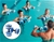 2x Water Aerobics Dumbbell EVA Aquatic Barbell Aqua Fitness