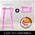 2X 77cm Tall Director Chair - PINK HUMOR