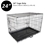 24" Foldable Wire Dog Cage with Tray