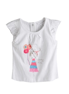 Pumpkin Patch Girl's Girl With Balloon T