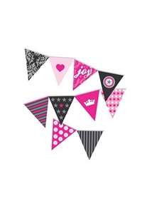 Pumpkin Patch Pink Flag Bunting