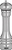 Trudeau Professional Pepper Mill 31cm - Stainless Steel