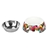 Charlie's Melamine Printed Pet Feeders with Stainless Bowl -Stripe Small