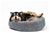 Charlie's Pet Round Bed with Faux Fur Cover Dark Grey - Large