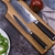 Gourmet Kitchen Chef Series 7" Damascus Steel Santoku Knife