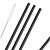 Sherwood 5 Piece Straight Reusable Metal Straw Set with Cleaning Brush