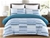 Dreamaker Printed Microfibre Quilt Cover Set Queen Bed Wesley
