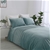 Dreamaker Ripple velvet Quilt Cover Set King Bed Aqua