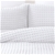 Dreamaker cotton waffle Quilt Cover Set QB White