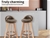 2x Fabric Swivel Bar Stool Kitchen Stool Dining Chair Barstools Lime