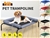 PaWz Pet Bed Heavy Duty Frame Hammock Bolster Trampoline Dog Mesh S Tan