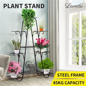Levede Plant Stand Out/Indoor Metal Flow