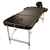 Portable Aluminium Beauty Massage Table Chair Bed 3 Fold 70cm Black