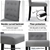 Artiss x2 DONA Dining Chair Fabric Foam Padded High Back Wooden Kitchen