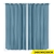 2x Blockout Curtains Panels 3 Layers w/ Gauze Darkening 240x230cm Turquoise