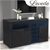 Levede Buffet Sideboard Storage Modern High Gloss Cabinet Cupboard Black