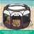 PaWz Dog Playpen Pet Play Pens Foldable Panel Tent Cage Portable Crate 62"