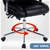 Faux Leather High Back Modern Reclining Executive Office Chair Black