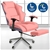 PU Upholstered Modern Reclining Executive Office Chair with foot stool