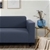 Sherwood Jacquard Easy Stretch Navy 4 Seater Couch Sofa Cover
