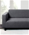Sherwood Polygon Jacquard Easy Stretch GREY 2 Seater Couch Sofa Cover
