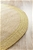 Large Gold Hand Braided Jute & Leather Contemp Round Rug-200X200cm