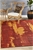 Large Paprika Red Abstract Jacquard Woven Rug - 280X190cm