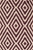 Medium Purple Handmade Cotton & Jute Diamond Rug - 225X155cm