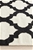 Medium Monochrome Handmade Wool Lattice Flatwoven Rug - 225X155cm