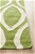 Large Green Handmade Wool Geo Flatwoven Runner Rug - 400X80cm