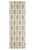 Medium Grey Handmade Wool Geo Flatwoven Runner Rug - 300X80cm