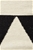 Large Black Handmade Wool Arrows Flatwoven Rug - 280X190cm
