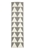 Large Grey Handmade Wool Arrows Flatwoven Runner Rug - 400X80cm