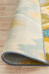 Large Blue Abstract Rug - 290X200cm