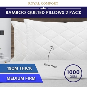 Luxury - Bamboo Quilted Pillow - Twin Pa
