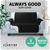 Artiss Sofa Cover Quilted Couch Lounge Protector Slip2 Seater Black