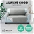 Artiss Sofa Cover Quilted Couch Lounge Protector Slip2 Seater Grey