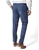 SIMON CARTER Large Check Skin Trouser, Size 38, Colour: Blue. Wool/Polyeste