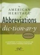 The American Heritage Abbreviations Dict
