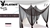 PLAYBOY Lace Bed Canopy, 240 (H) x 195 (W) x 210cm (D) Colour: Black Buyer