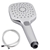 ABS 3 Functions Chrome Handheld Shower Head With PVC Hose