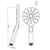 Round Chrome ABS 3 Function Handheld Shower With PVC Hose